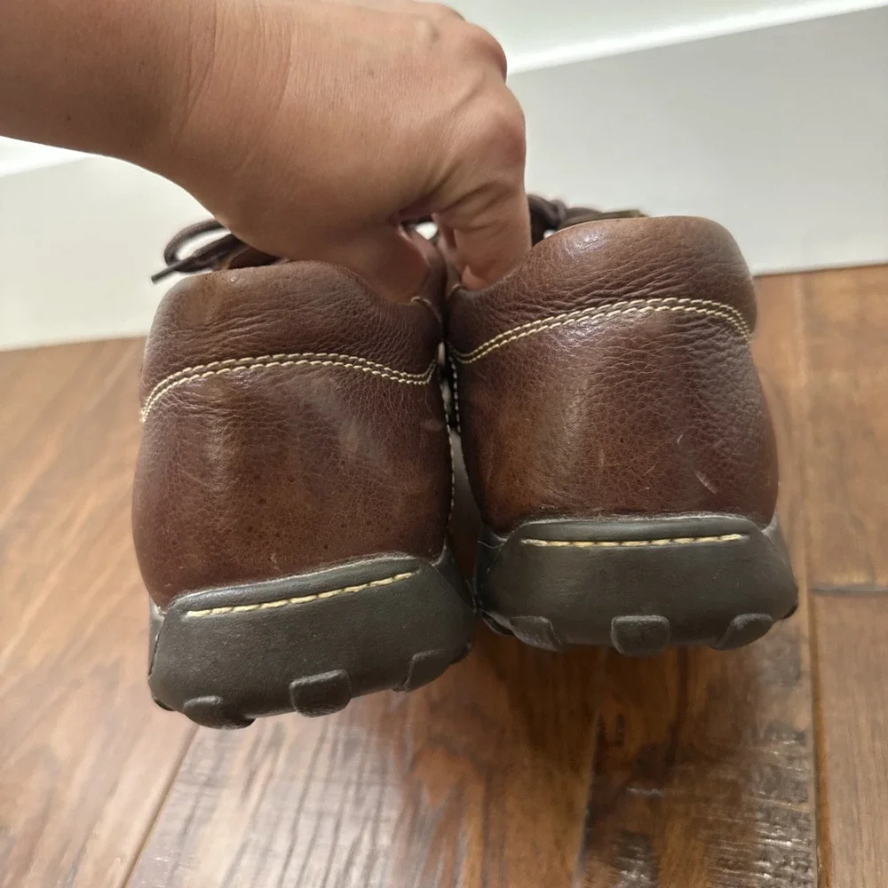 Born Leather Oxford Loafer Lace Up Shoes Men's 12 Brown Comfort Casual Workwear